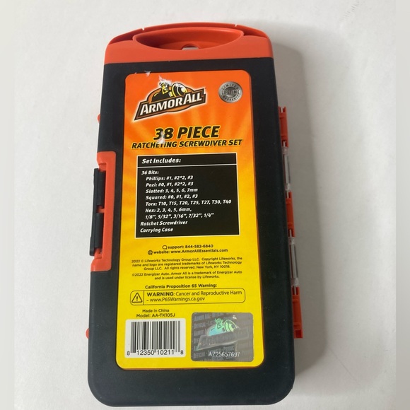 ArmorAll 38 piece ratcheting screwdriver set NIBox - Picture 3 of 9